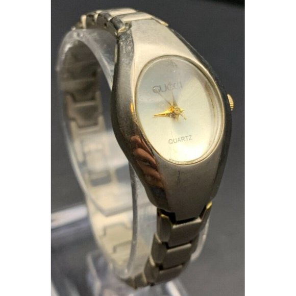 Vintage GUCCI Analog Watch Silver Tone - Untested - May Need Battery or Repair - Picture 2 of 6